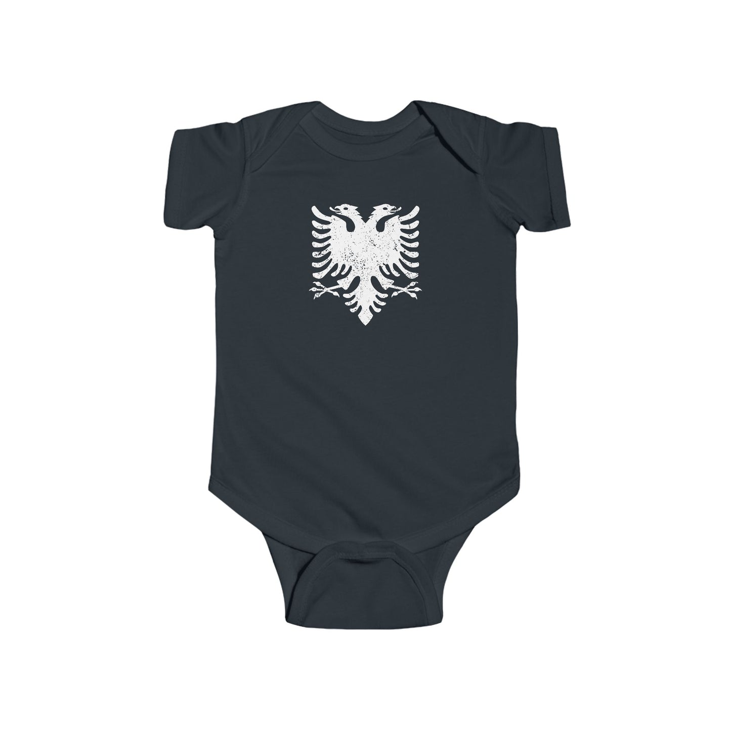 Albanian Eagle Infant Bodysuit – Soft Cotton Baby Onesie | Newborn Gift, Heritage Outfit, Personalized Baby Wear