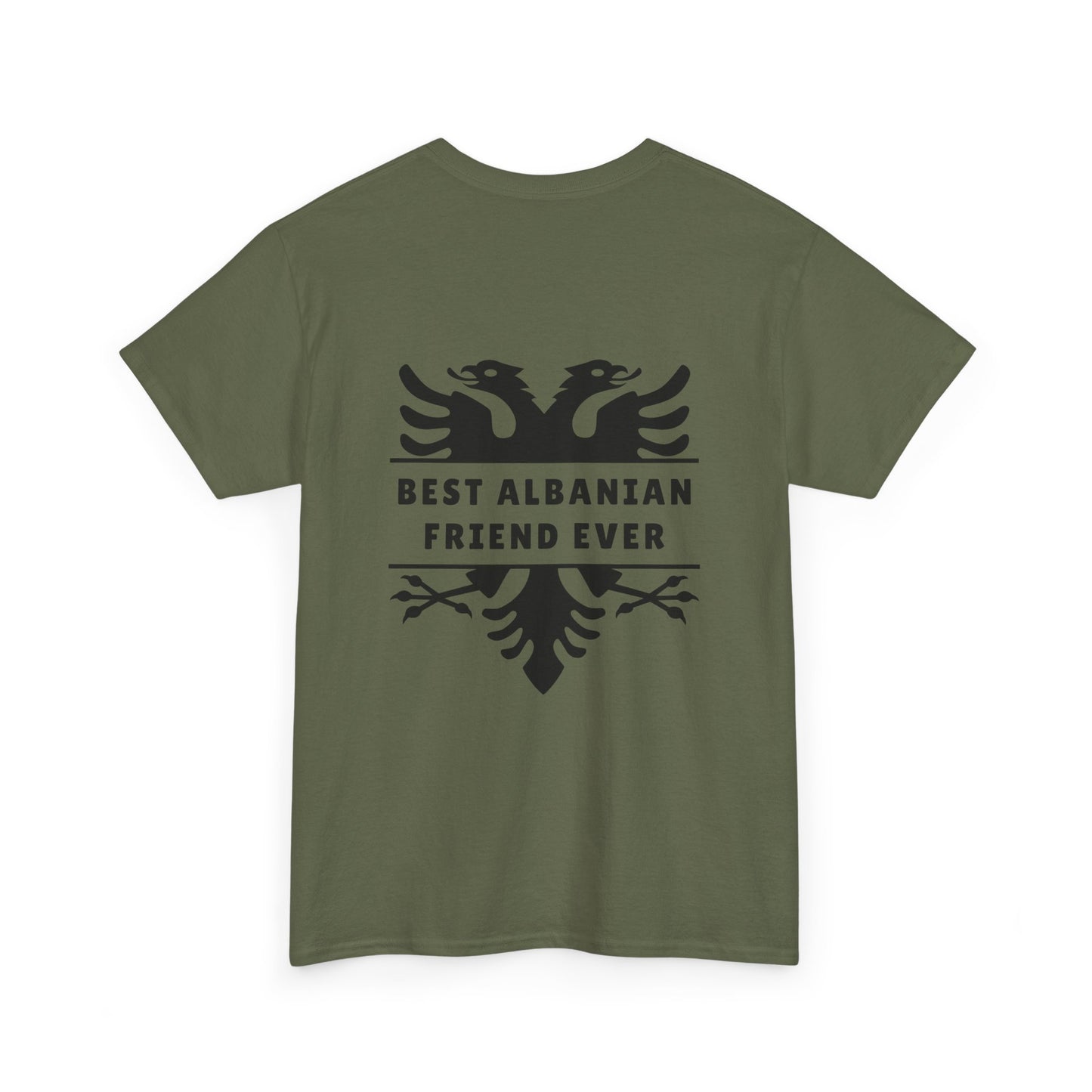 Best Albanian Friend Ever – Unisex Heavy Cotton T-Shirt Friendship Gift | Albania Pride Tee | Comfortable, Bold & Heartfelt