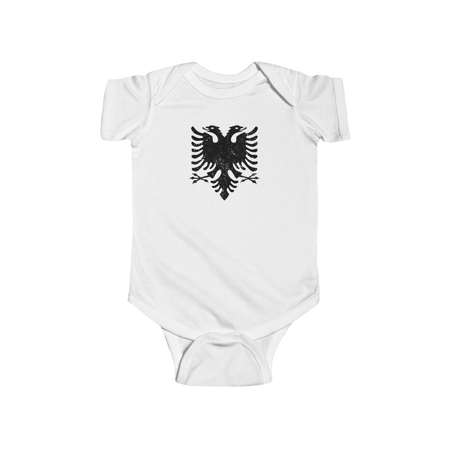 Albanian Eagle Infant Bodysuit – Soft Cotton Baby Onesie | Newborn Gift, Heritage Outfit, Personalized Baby Wear