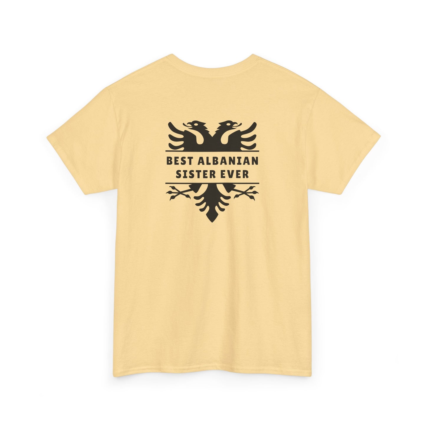 Best Albanian Sister Ever – Heavy Cotton T-Shirt Bold Sisterhood | Family Love | Albanian Pride in Every Thread