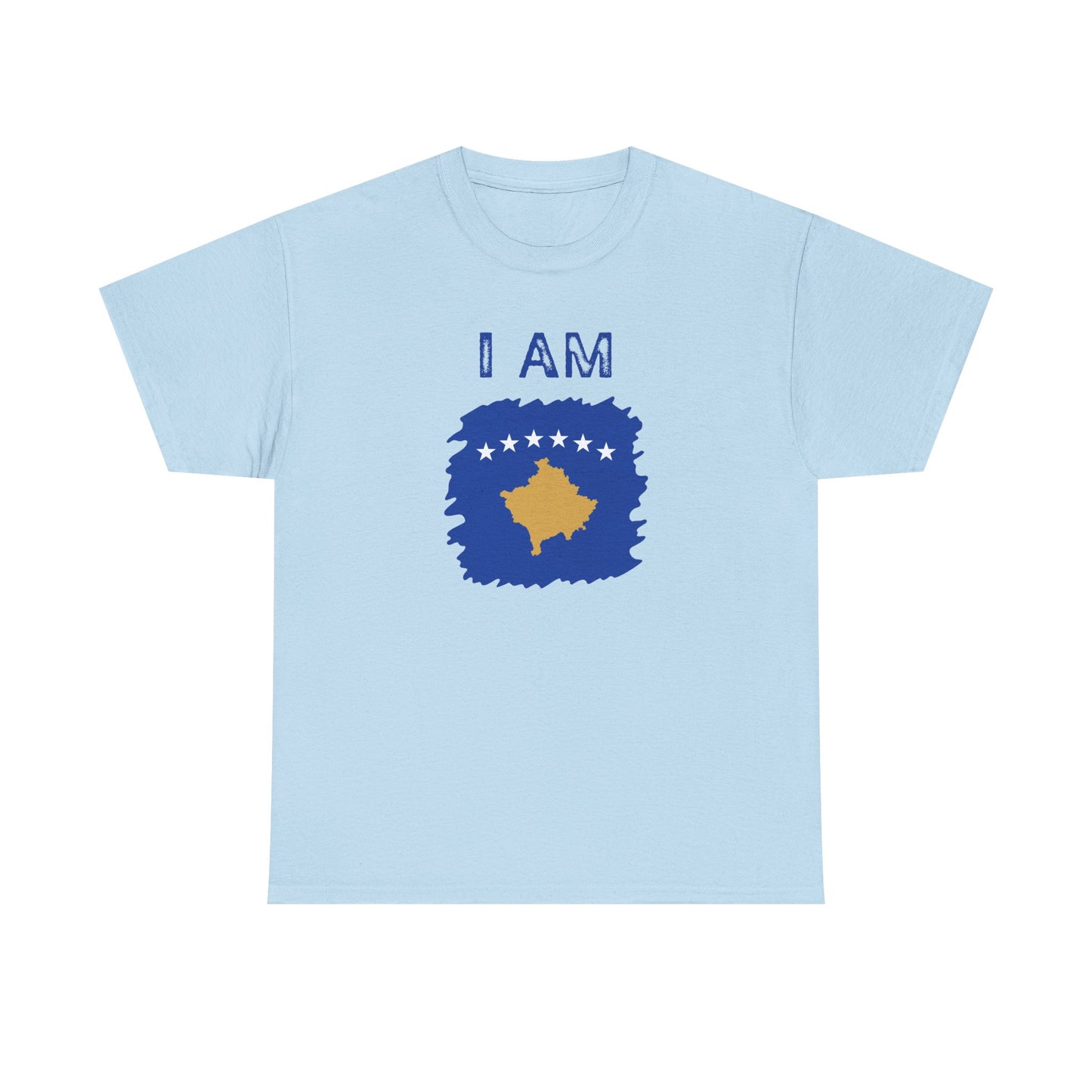 I AM Kosovo – Unisex Kosovo Flag & Map Pride T-Shirt | Bold National Identity Graphic Tee