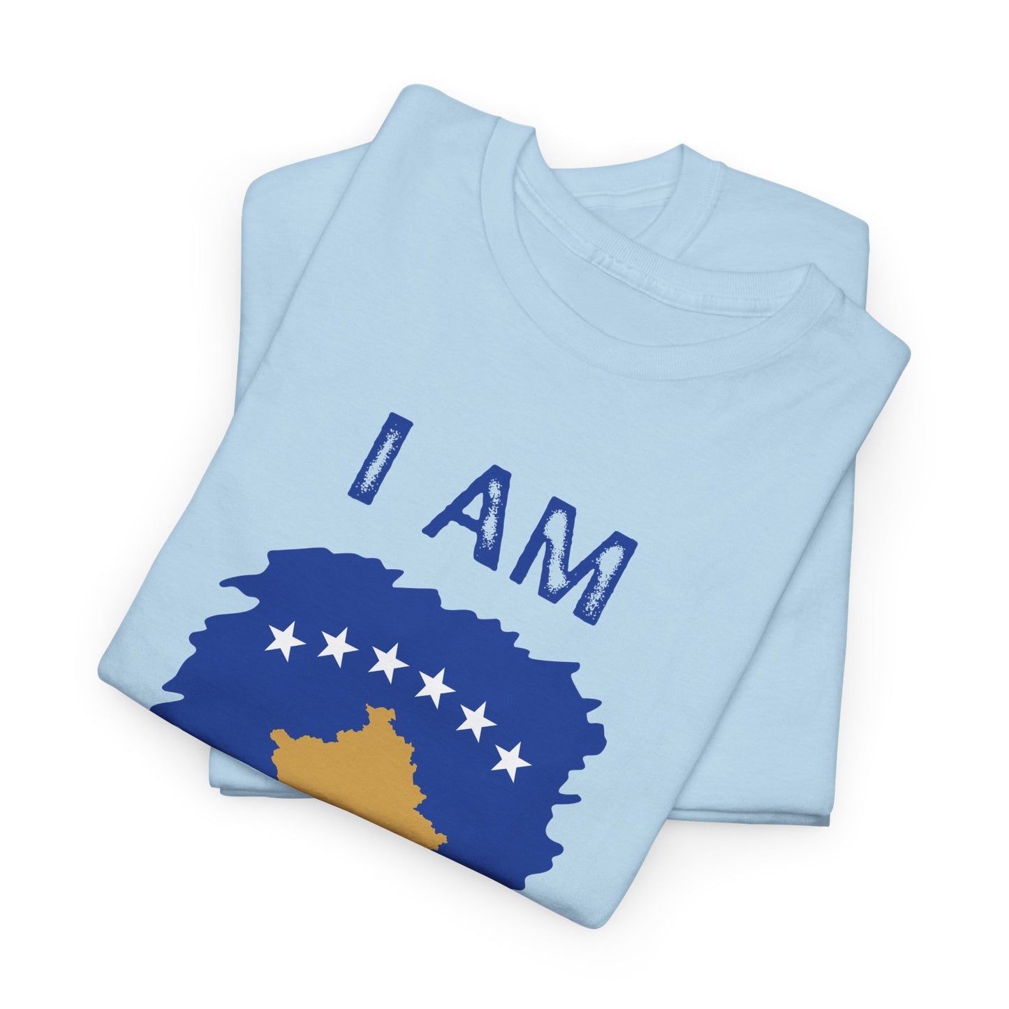 I AM Kosovo – Unisex Kosovo Flag & Map Pride T-Shirt | Bold National Identity Graphic Tee
