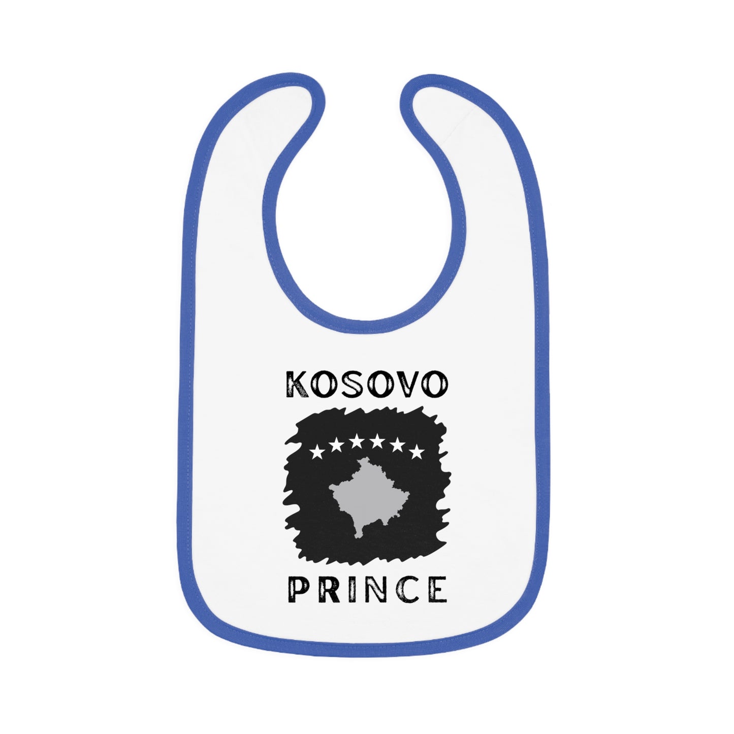 Kosovo Prince Baby Bib | Soft Jersey Bib for Baby Boys – Stylish & Unique Baby Shower Gift