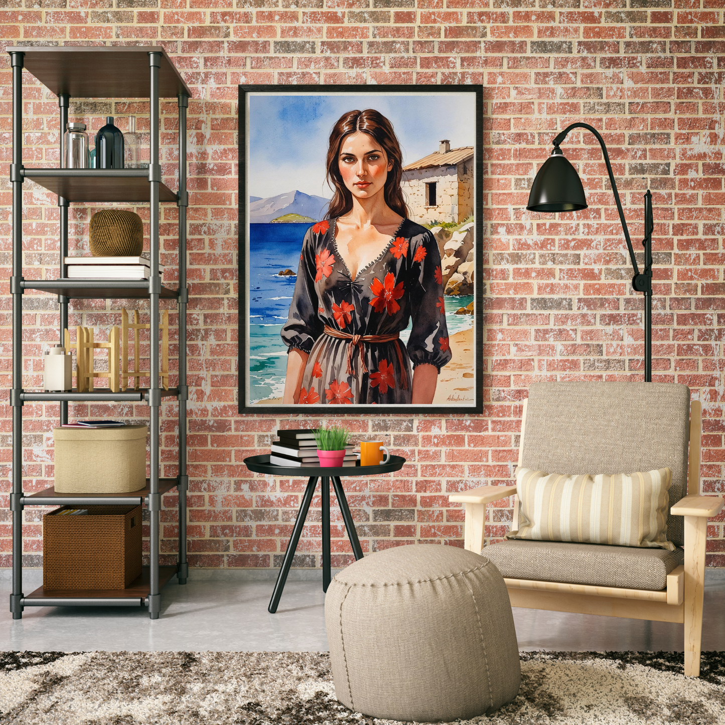 Vera of Fushë Kuqe: Guardian of the Adriatic Light - Canvas Wall Art, Gift for Mother’s Day, Art for Living Room
