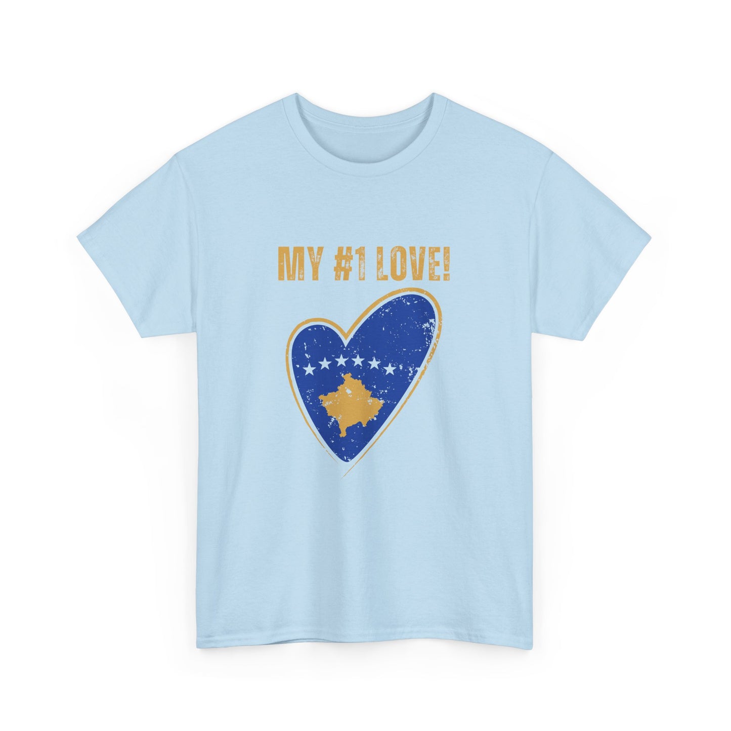 My #1 Love Kosovo Map Heart T-Shirt – Show Your Kosovar & Albanian Pride