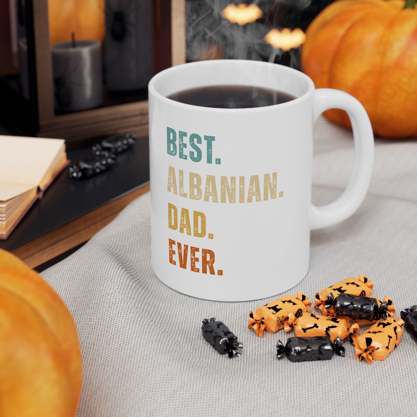 Best Albanian Dad Ever – Ceramic Mug (11oz) | Perfect Gift for Father’s Day, Coffee & Tea Lovers, and Everyday Pride