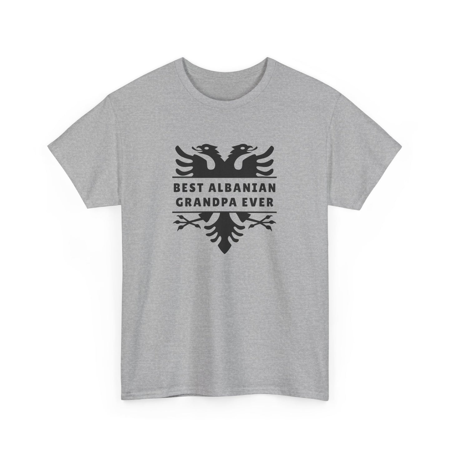 Best Albanian Grandpa Ever – Unisex Heavy Cotton T-Shirt Bold Heritage Tee | Proud Grandpa Gift | Albania Family Pride Apparel