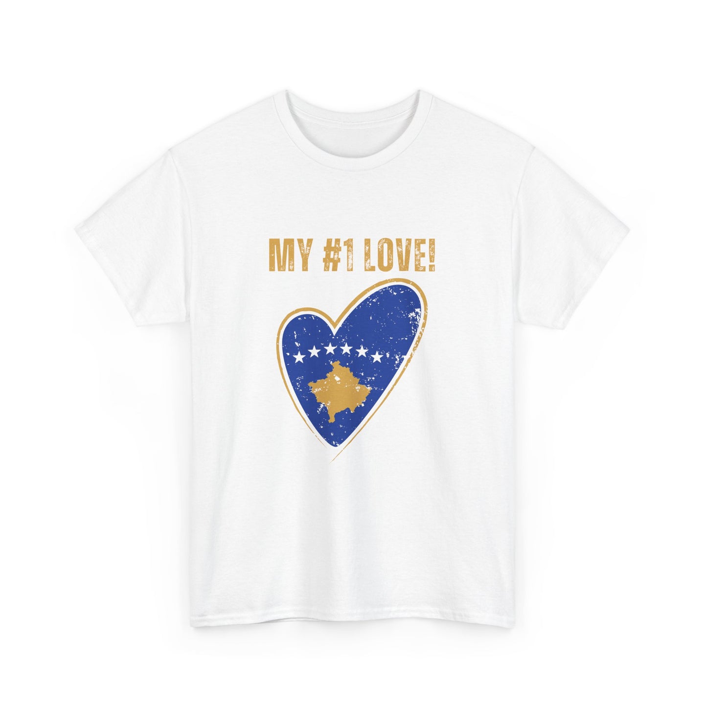 My #1 Love Kosovo Map Heart T-Shirt – Show Your Kosovar & Albanian Pride