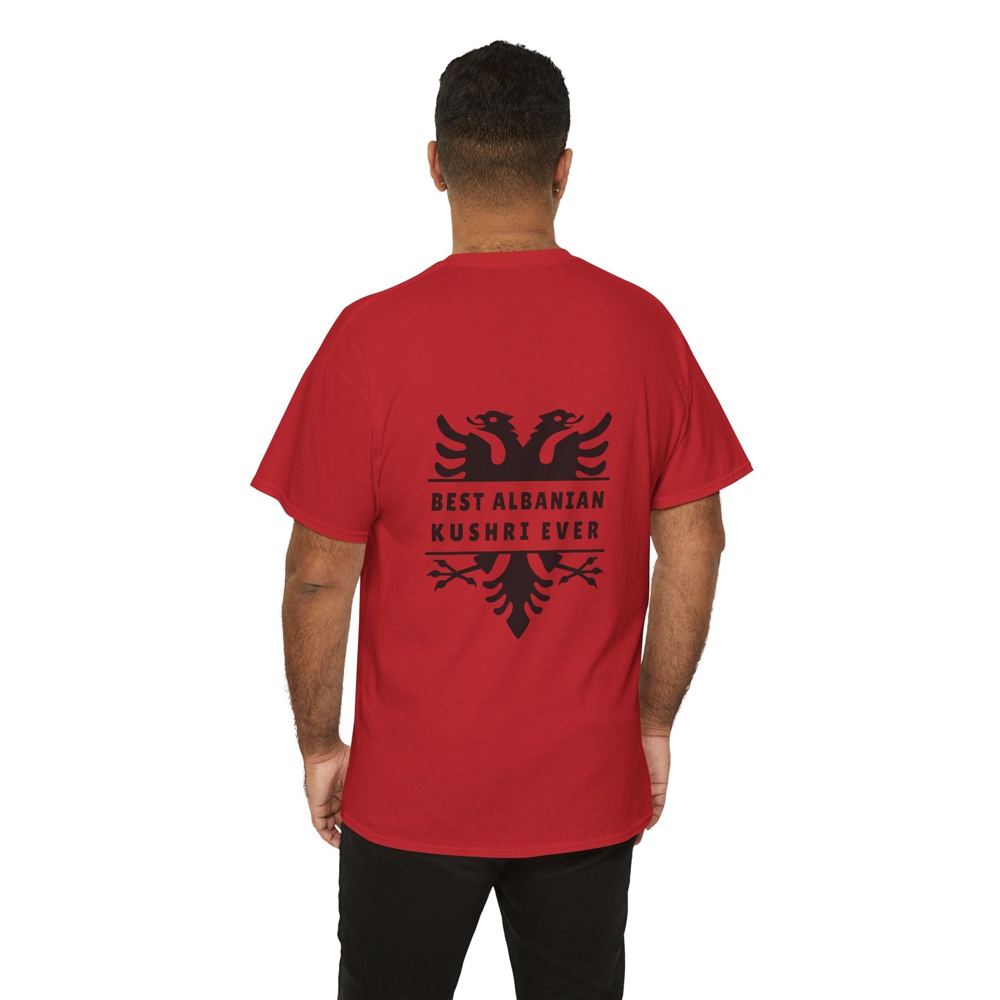 Best Albanian Kushri Ever – Heavy Cotton T-Shirt Cousin Connection | Heritage Pride | Fun Family Gift for Albanian Cousins