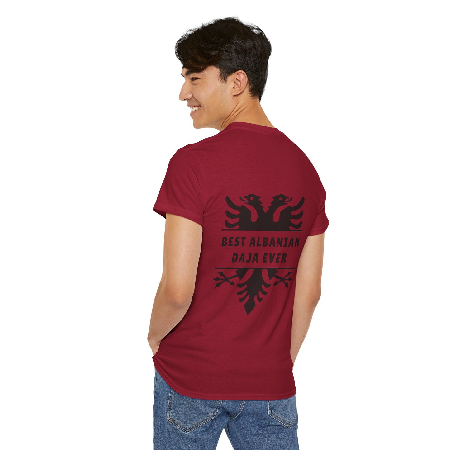 Best Albanian Daja Ever – Unisex Heavy Cotton T-Shirt Bold Family Tee | Gift for Uncles | Albanian Pride Apparel