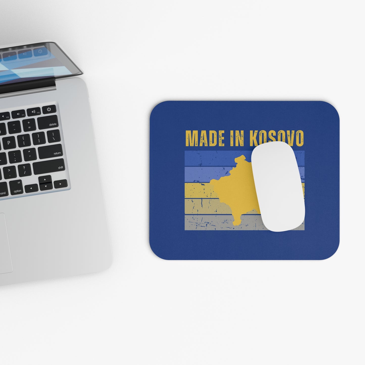 Made in Kosovo – Mouse Pad Kosovo Flag-Inspired Desk Accessory | Patriotic Office Decor | Gift for Kosovars