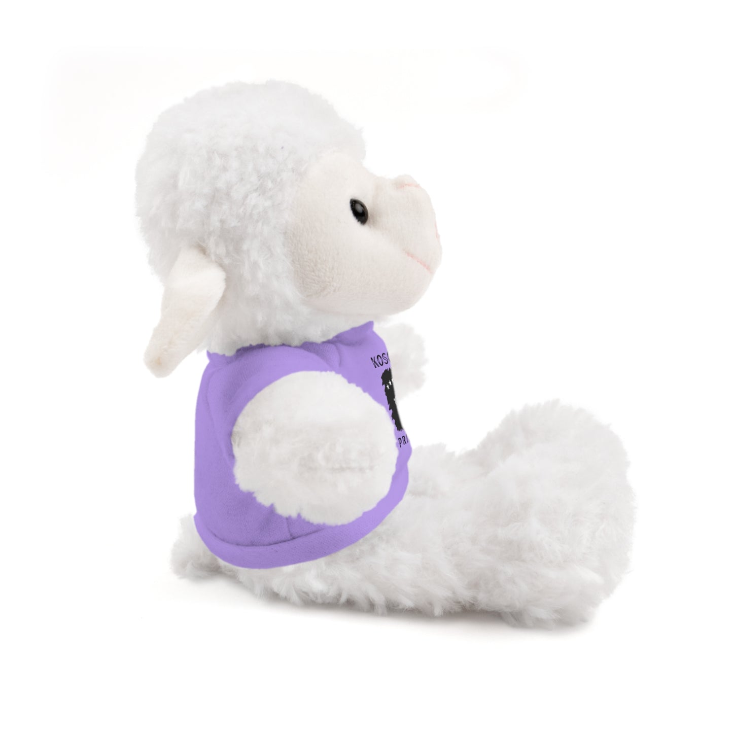 Kosovo Prince | 8" Plush Sheep with Personalized Tee – Soft & Gentle Gift for Boys & Toddlers