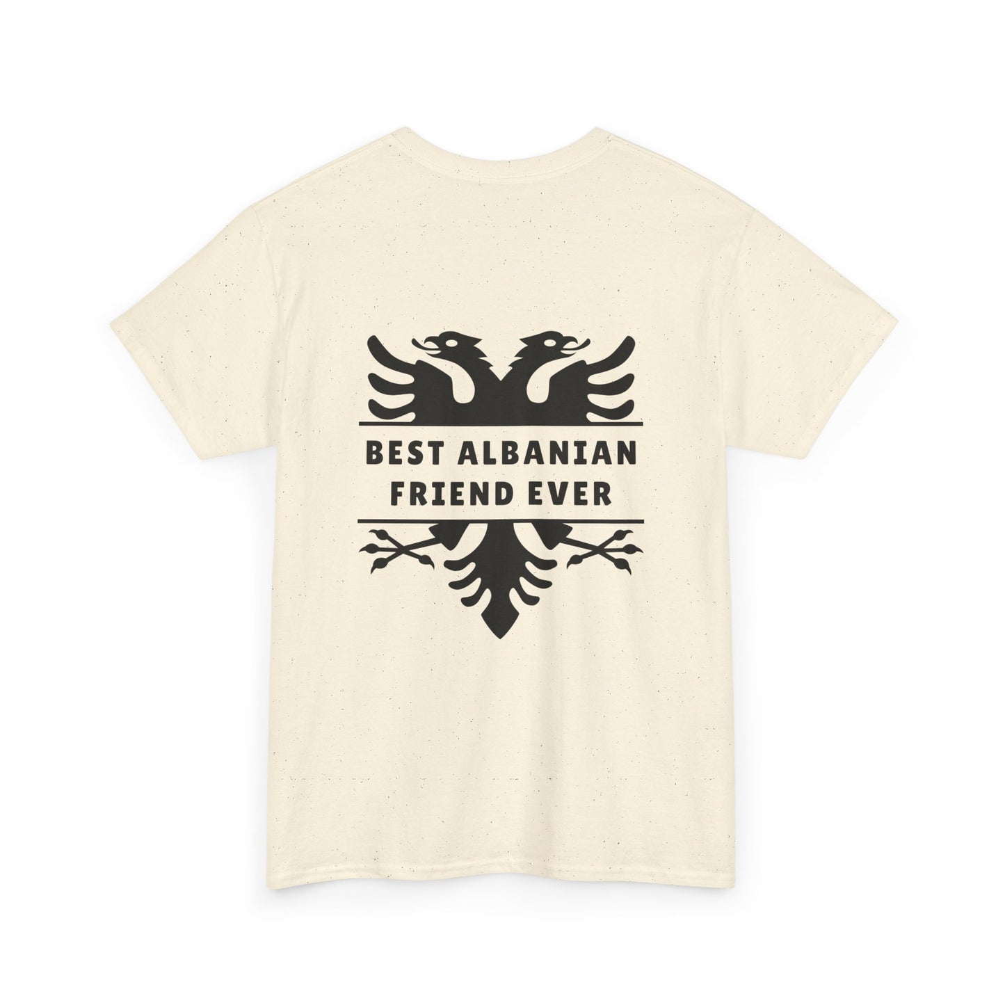 Best Albanian Friend Ever – Unisex Heavy Cotton T-Shirt Friendship Gift | Albania Pride Tee | Comfortable, Bold & Heartfelt