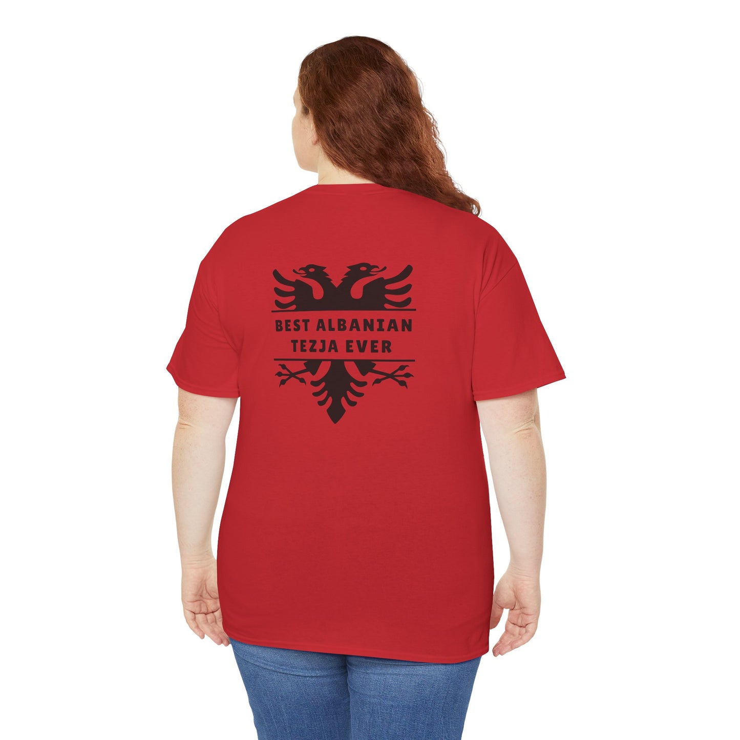 Best Albanian Tezja Ever – Unisex Heavy Cotton T-Shirt Cherished Aunt | Family Pride | Cultural Connection