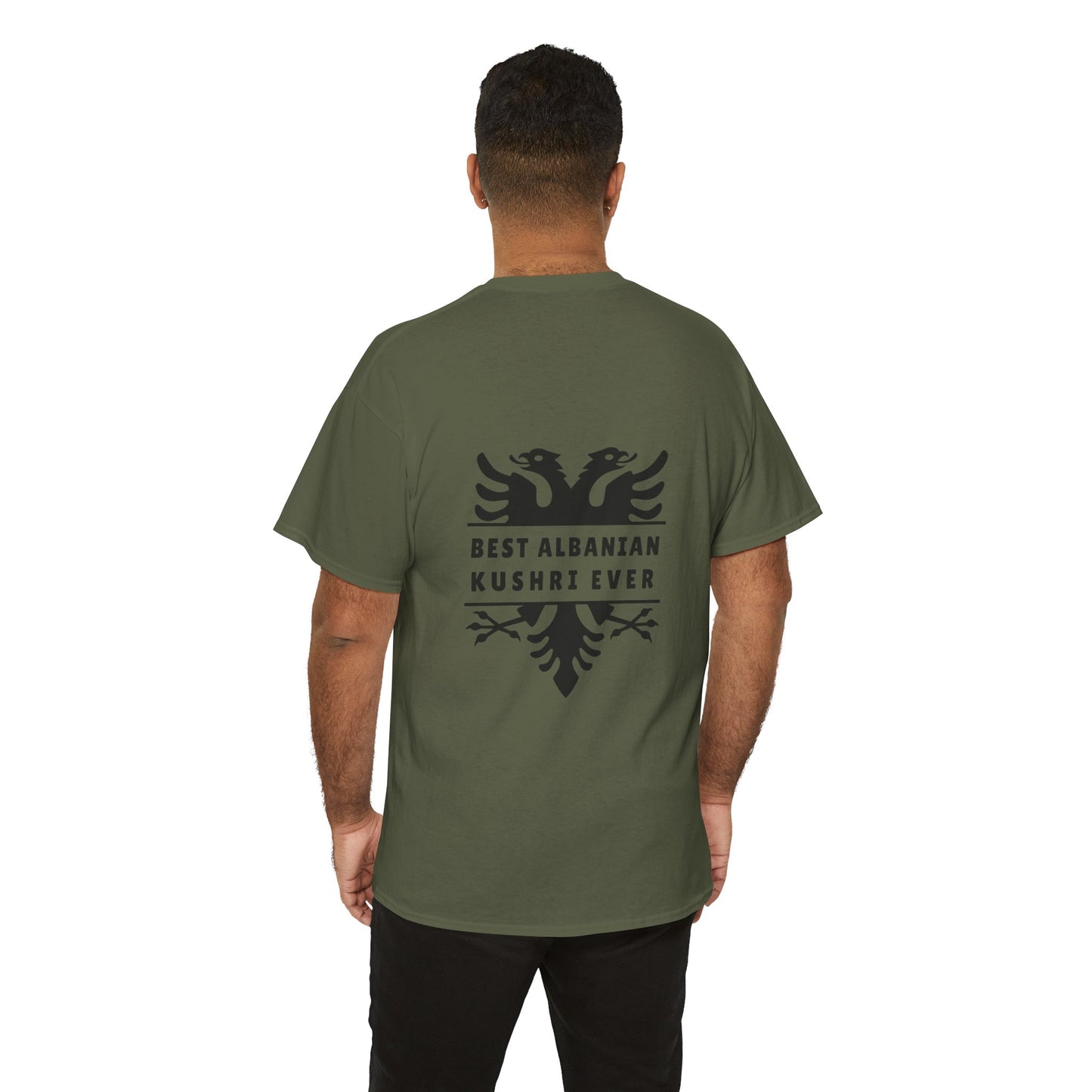 Best Albanian Kushri Ever – Heavy Cotton T-Shirt Cousin Connection | Heritage Pride | Fun Family Gift for Albanian Cousins