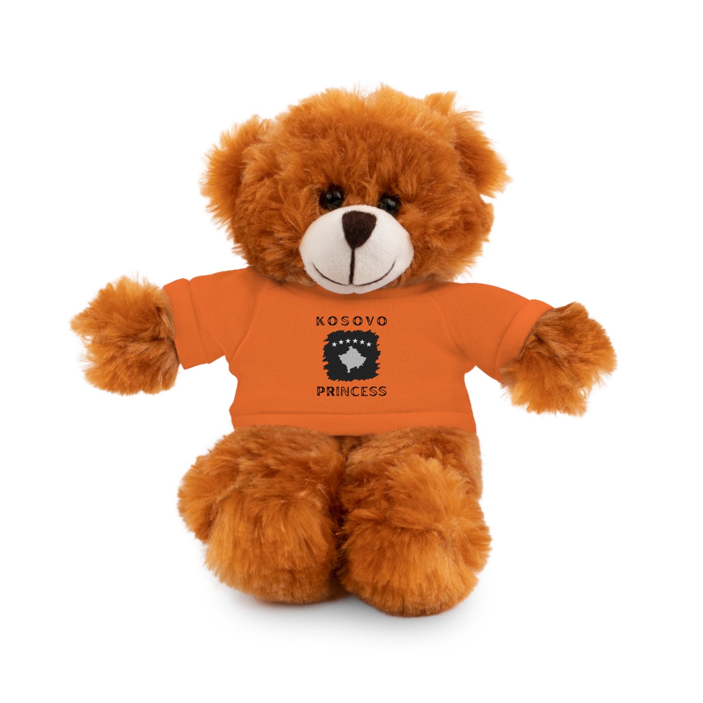 Kosovo Princess | 8" Teddy Bear with Personalized Tee – Cute Plush Gift for Kids & Toddlers