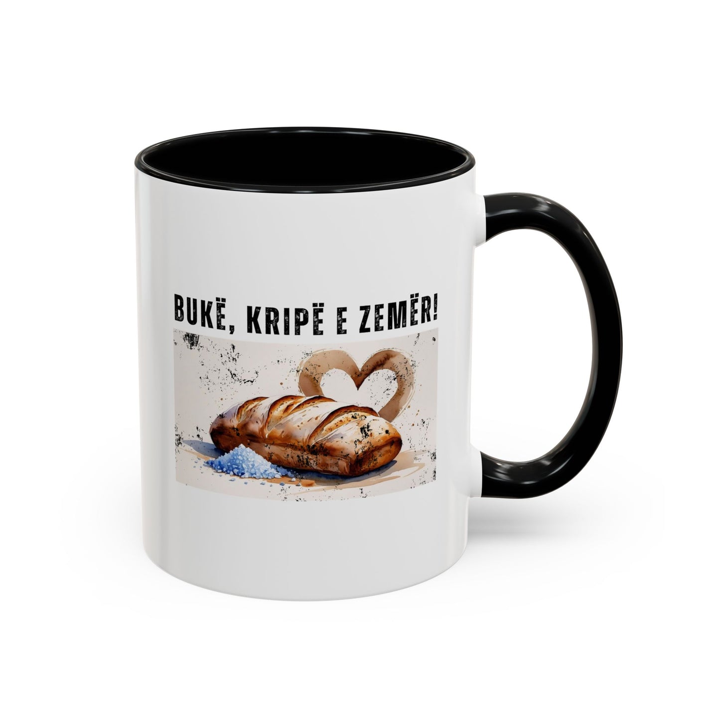Bukë, Kripë e Zemër! Mug – Albanian Hospitality in Every Sip Ceramic Mug | 11oz | Cultural Gift for Guests & Loved Ones