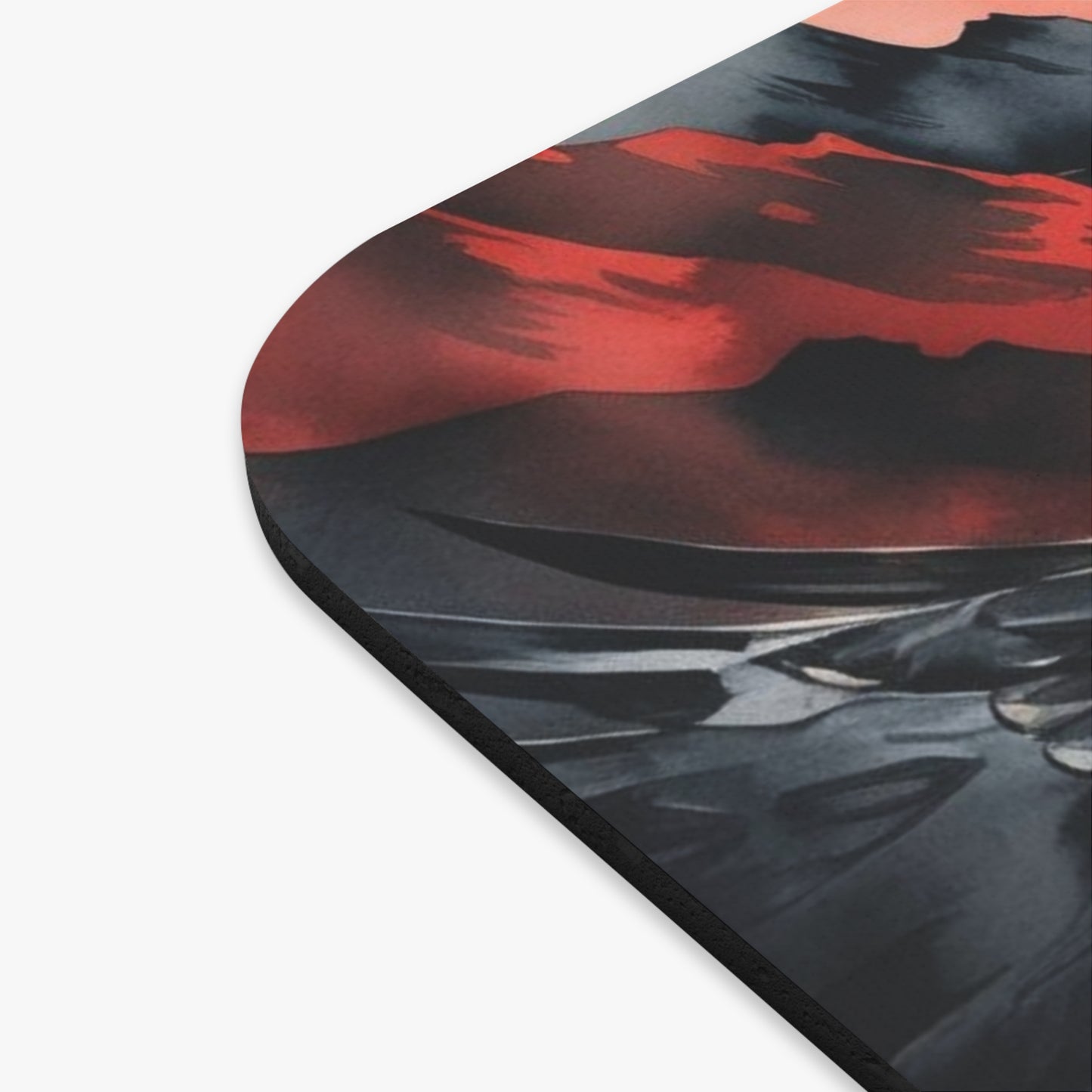 Patriotic Eagle Mouse Pad – Albania-Inspired Desk Art in Red & Black Albanian Office Decor | Gifts for Her & Him | 9"x8" Stylish Mouse Pad