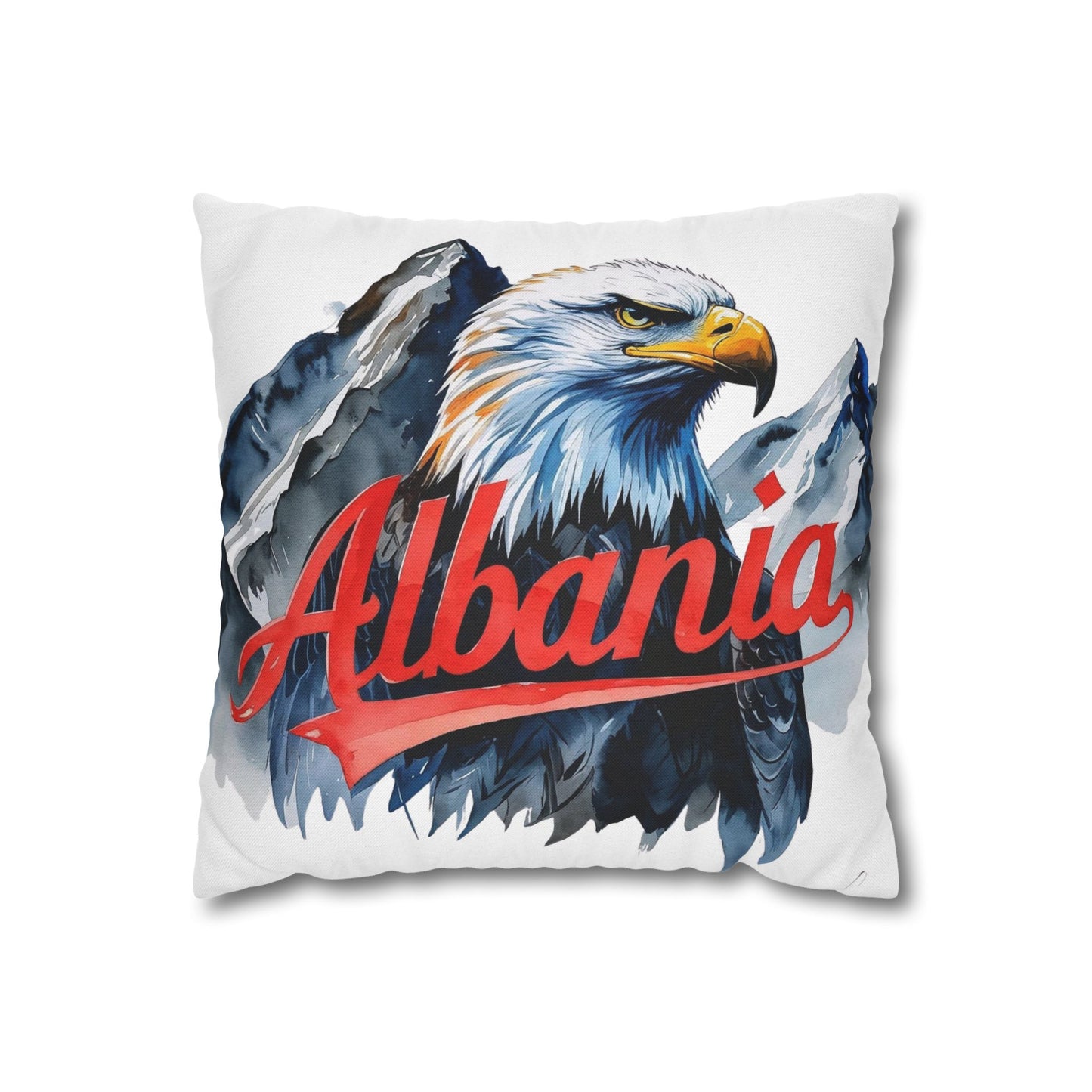 Albania Eagle Pillowcase – National Symbol-Inspired Decor | Bold Home Accent & Patriotic Gift | Single-Sided Print, 4 Sizes Available