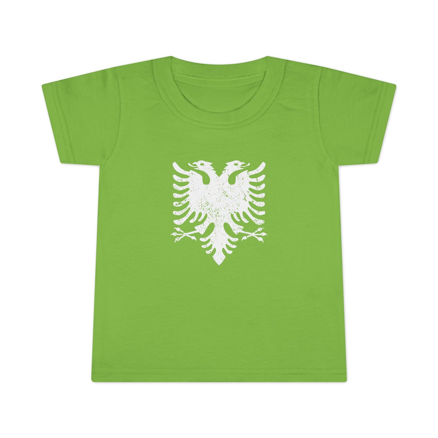 Toddler White Eagle Graphic Tee – Soft Cotton Shirt | Distressed Eagle Design for Boys & Girls, Heritage-Inspired Kidswear