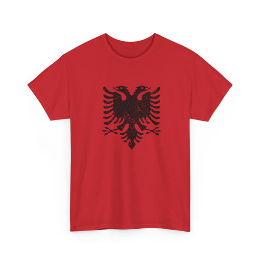 Distressed Albanian Eagle Tee – Unisex Graphic T-Shirt | Bold Heritage Wear for Everyday Pride, Travel & Celebration