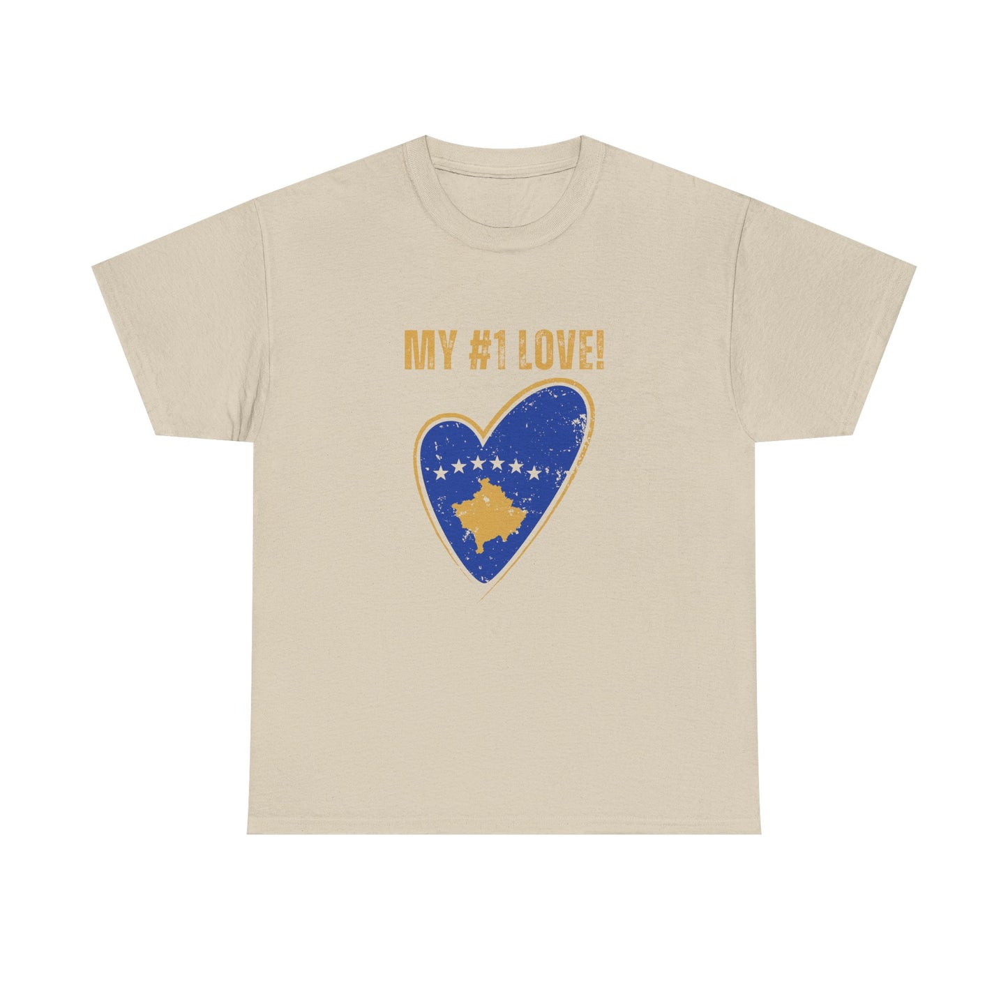 My #1 Love Kosovo Map Heart T-Shirt – Show Your Kosovar & Albanian Pride