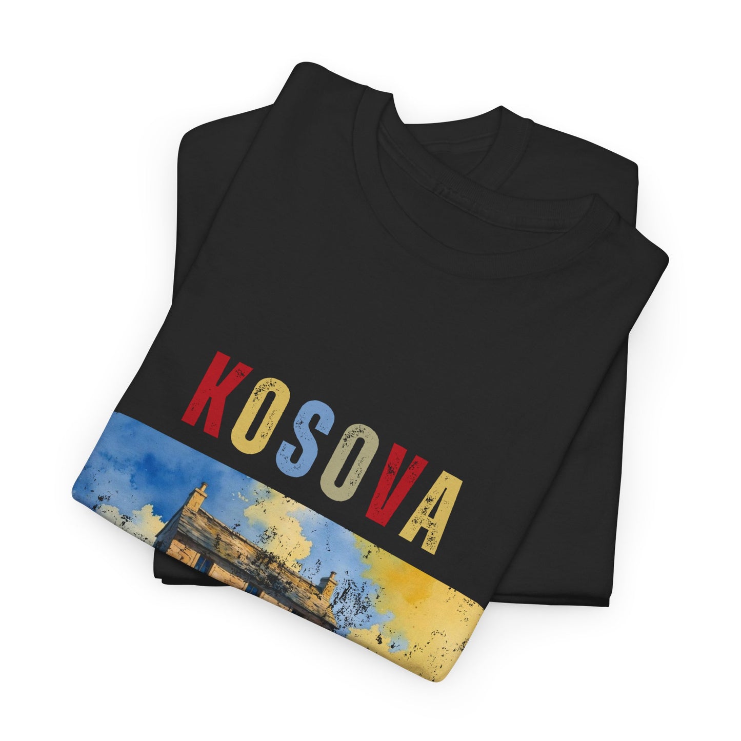 Kosova – Gjaku Çeli në Lulëkuqe Unisex Heavy Cotton T-Shirt | Powerful Kosovo Pride Tee | Cultural Statement Wear