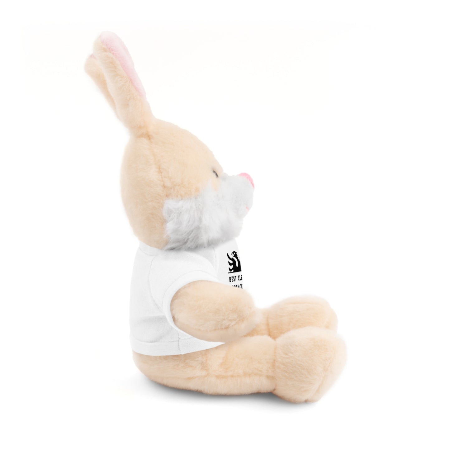 Best Albanian Prince Ever | Personalized 8" Plush Bunny | Multi-Color Custom Tee | Cute Gift for Kids