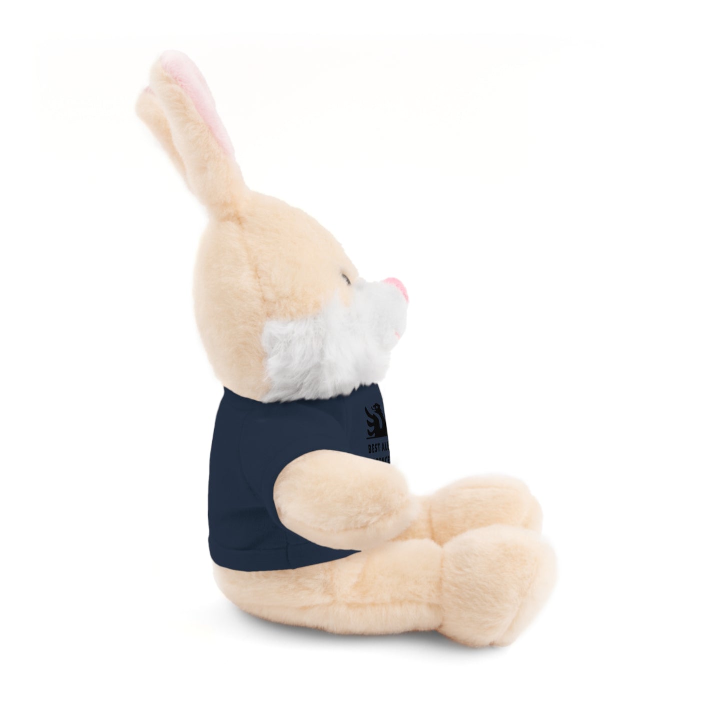 Best Albanian Prince Ever | Personalized 8" Plush Bunny | Multi-Color Custom Tee | Cute Gift for Kids
