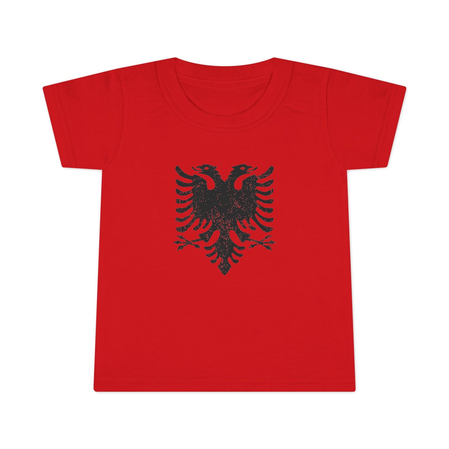 Toddler Black Eagle T-Shirt – Albanian Heritage Tee | Soft Cotton Graphic Shirt for Proud Little Ones