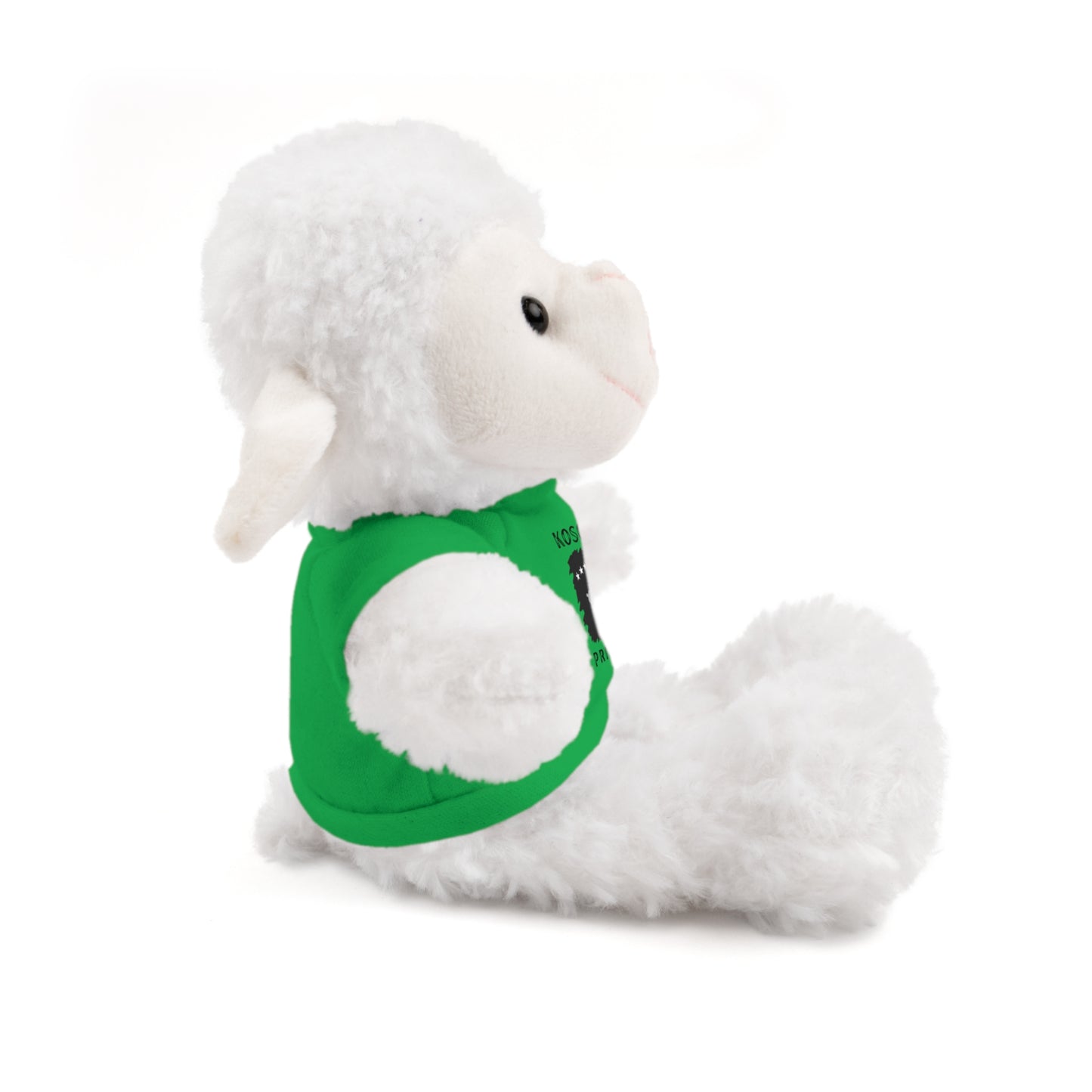 Kosovo Prince | 8" Plush Sheep with Personalized Tee – Soft & Gentle Gift for Boys & Toddlers