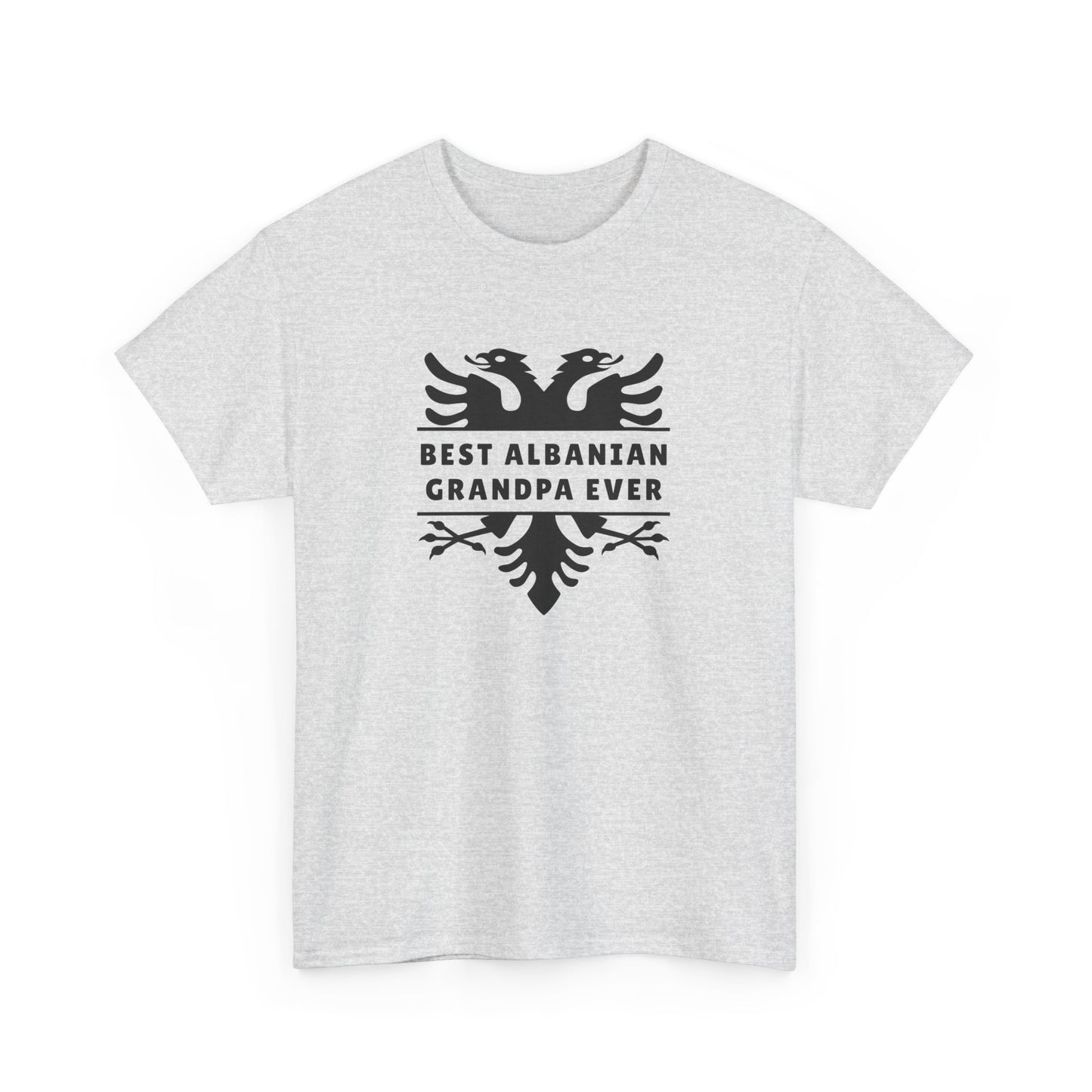 Best Albanian Grandpa Ever – Unisex Heavy Cotton T-Shirt Bold Heritage Tee | Proud Grandpa Gift | Albania Family Pride Apparel
