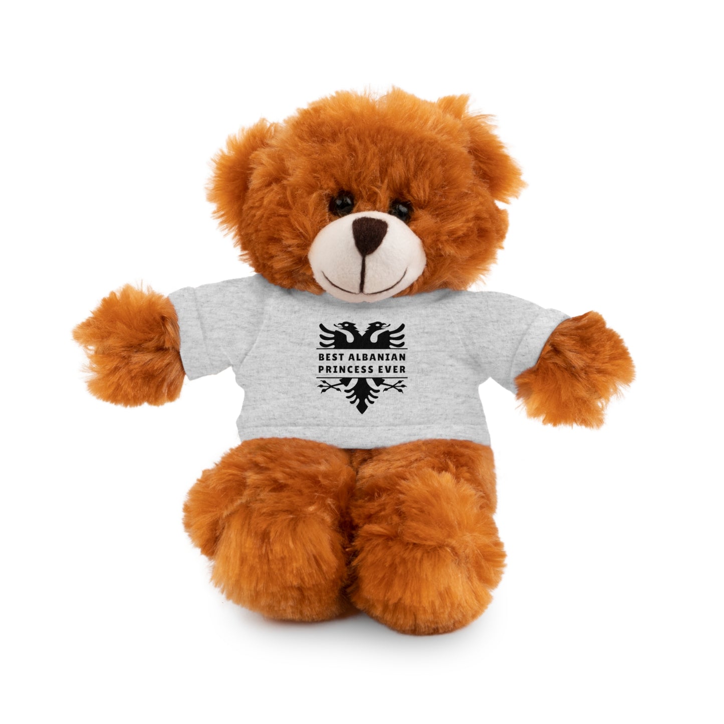 Best Albanian Princess Ever | Personalized Teddy Bear with Custom Tee | Cute Gift for Kids & Collectors