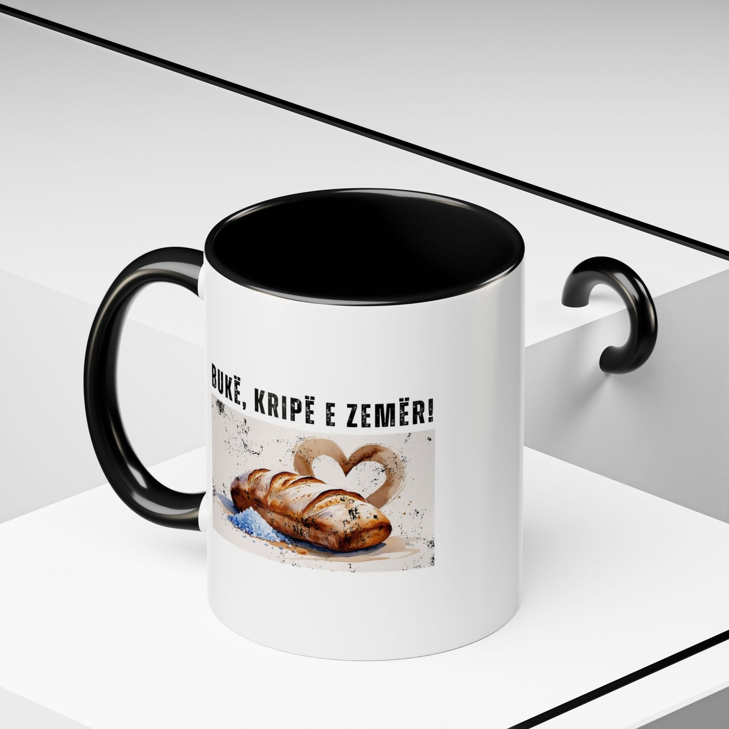Bukë, Kripë e Zemër! Mug – Albanian Hospitality in Every Sip Ceramic Mug | 11oz | Cultural Gift for Guests & Loved Ones