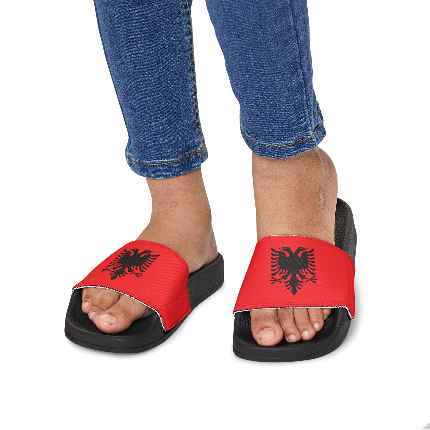 Albanian Eagle Youth Sandals – Lightweight Removable-Strap Summer Footwear | Perfect for Beach, Pool & Everyday Adventures
