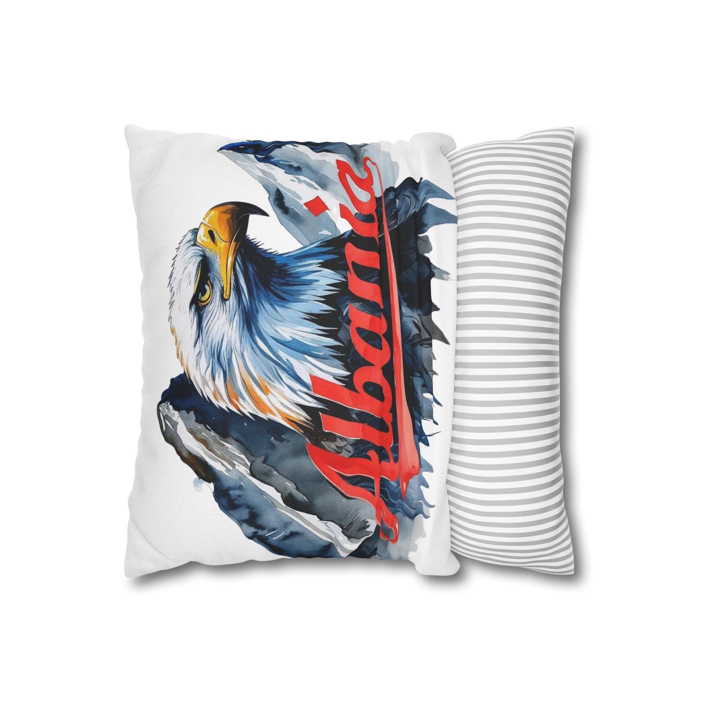 Albania Eagle Pillowcase – National Symbol-Inspired Decor | Bold Home Accent & Patriotic Gift | Single-Sided Print, 4 Sizes Available
