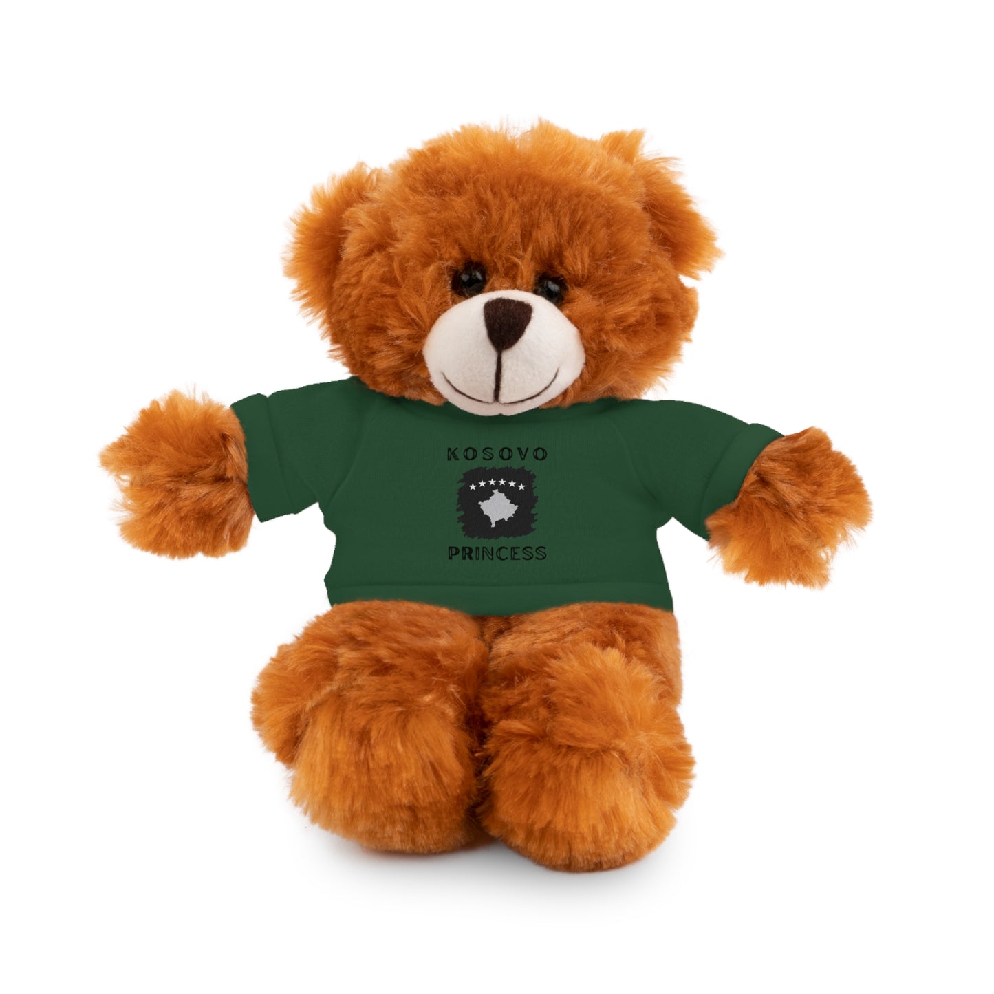 Kosovo Princess | 8" Teddy Bear with Personalized Tee – Cute Plush Gift for Kids & Toddlers