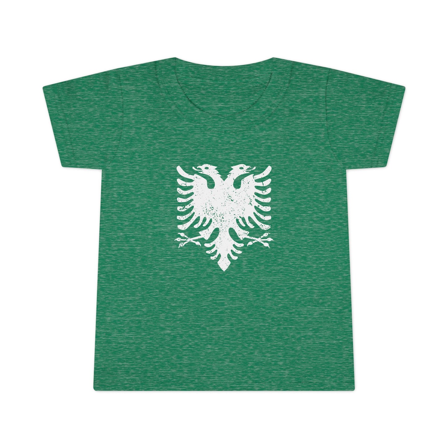 Toddler White Eagle Graphic Tee – Soft Cotton Shirt | Distressed Eagle Design for Boys & Girls, Heritage-Inspired Kidswear