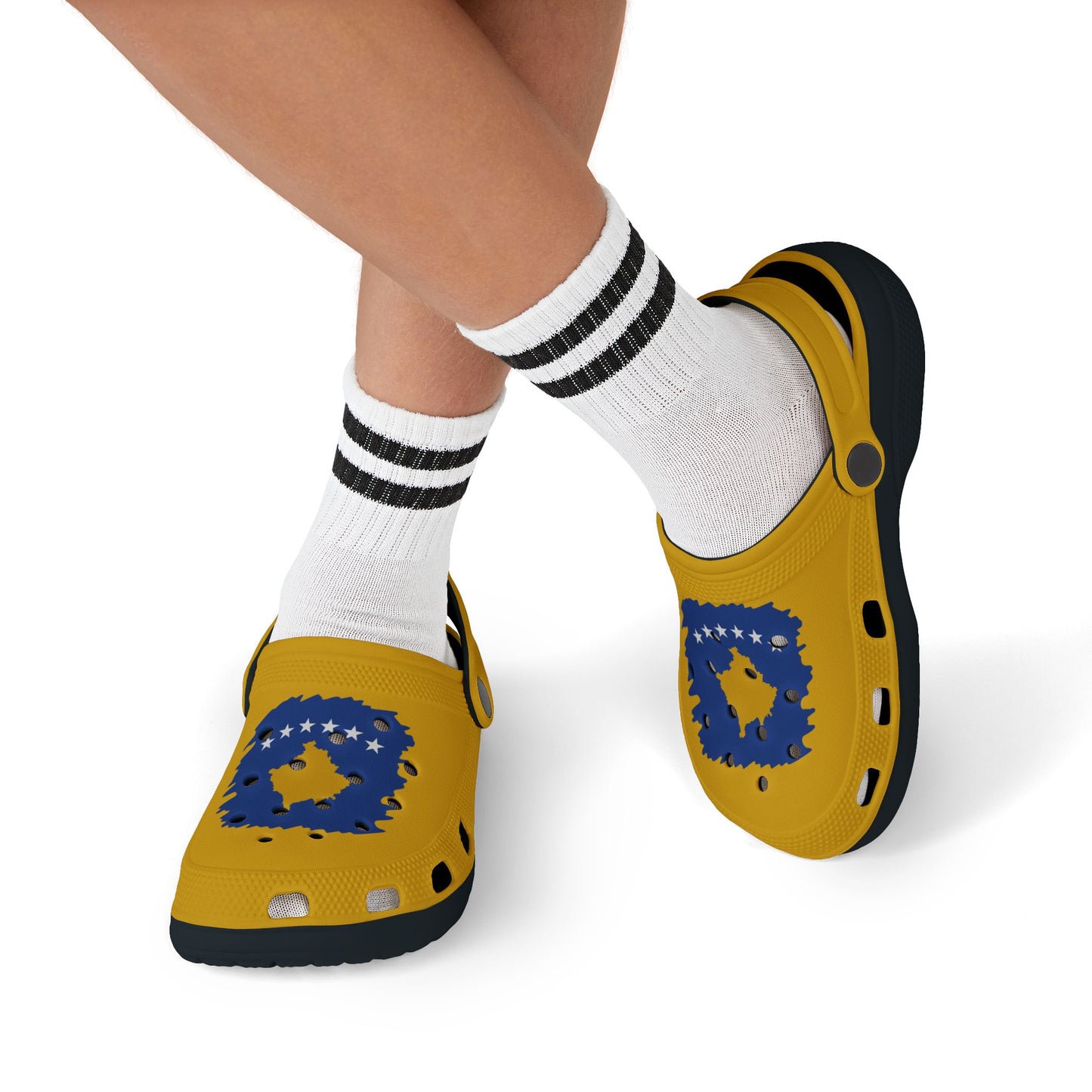Kosovo Flag Kid’s EVA Foam Clogs – Fun & Lightweight Footwear for Summer Adventures
