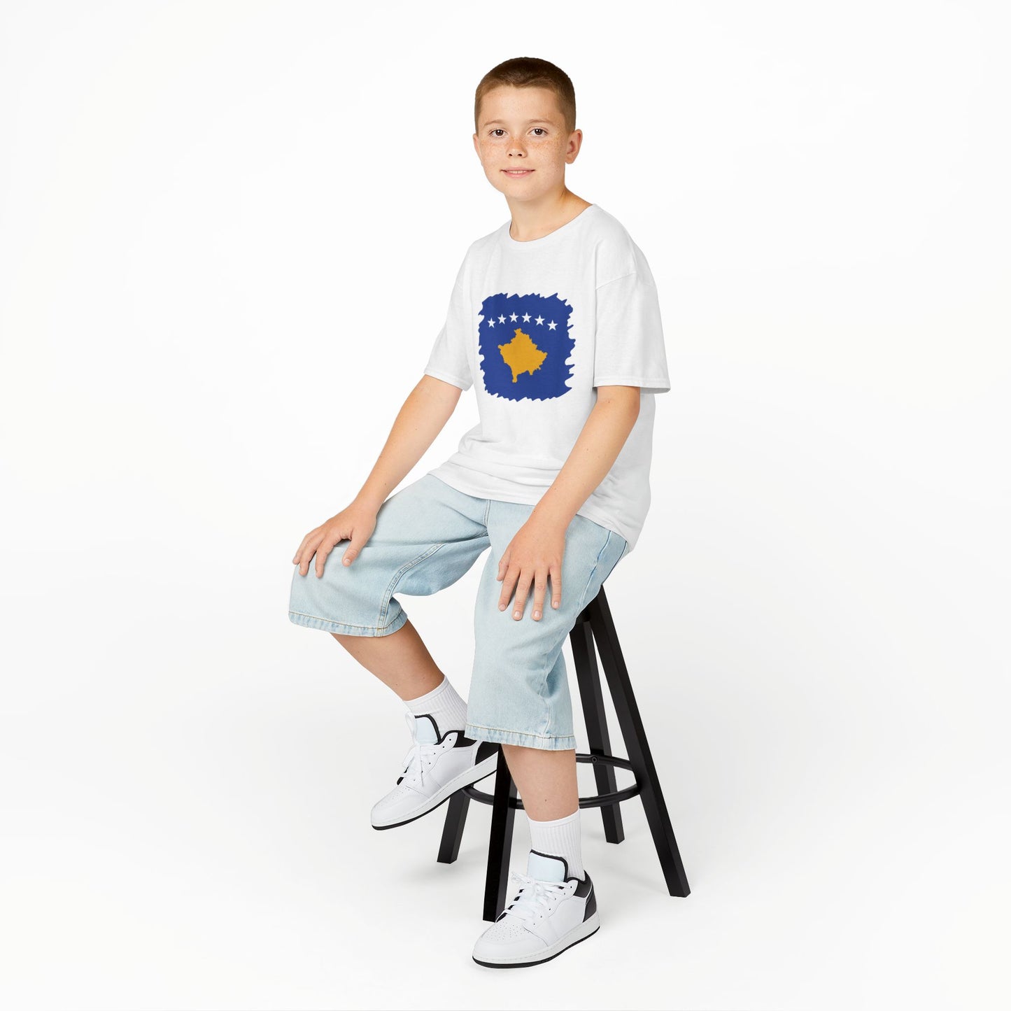 Kosovo Pride Kids Tee – Unisex Cotton T-Shirt for Everyday Fun, Birthdays & Celebrations