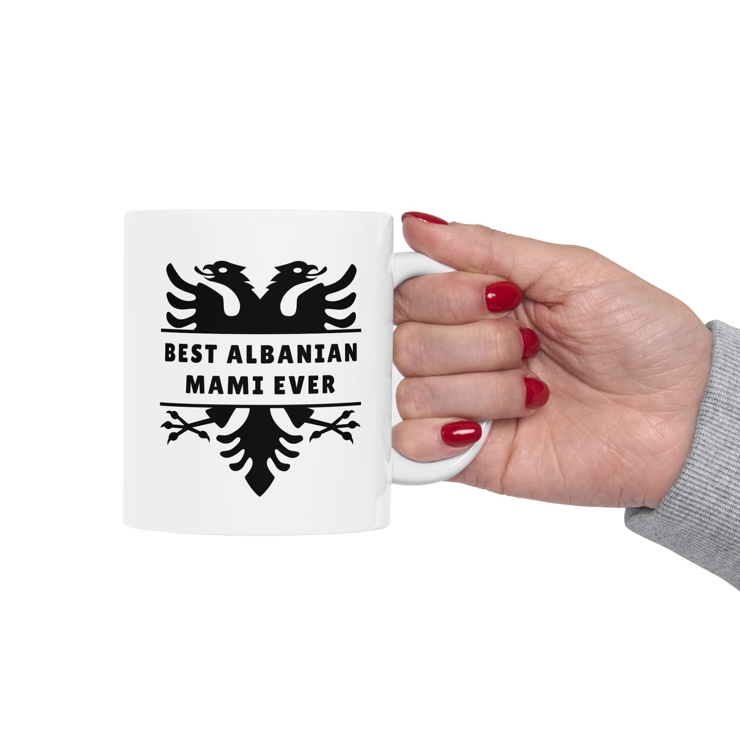 Best Albanian Mami Mug – 11 oz Ceramic Cup Coffee & Tea Mug | Heartfelt Gift for Albanian Moms