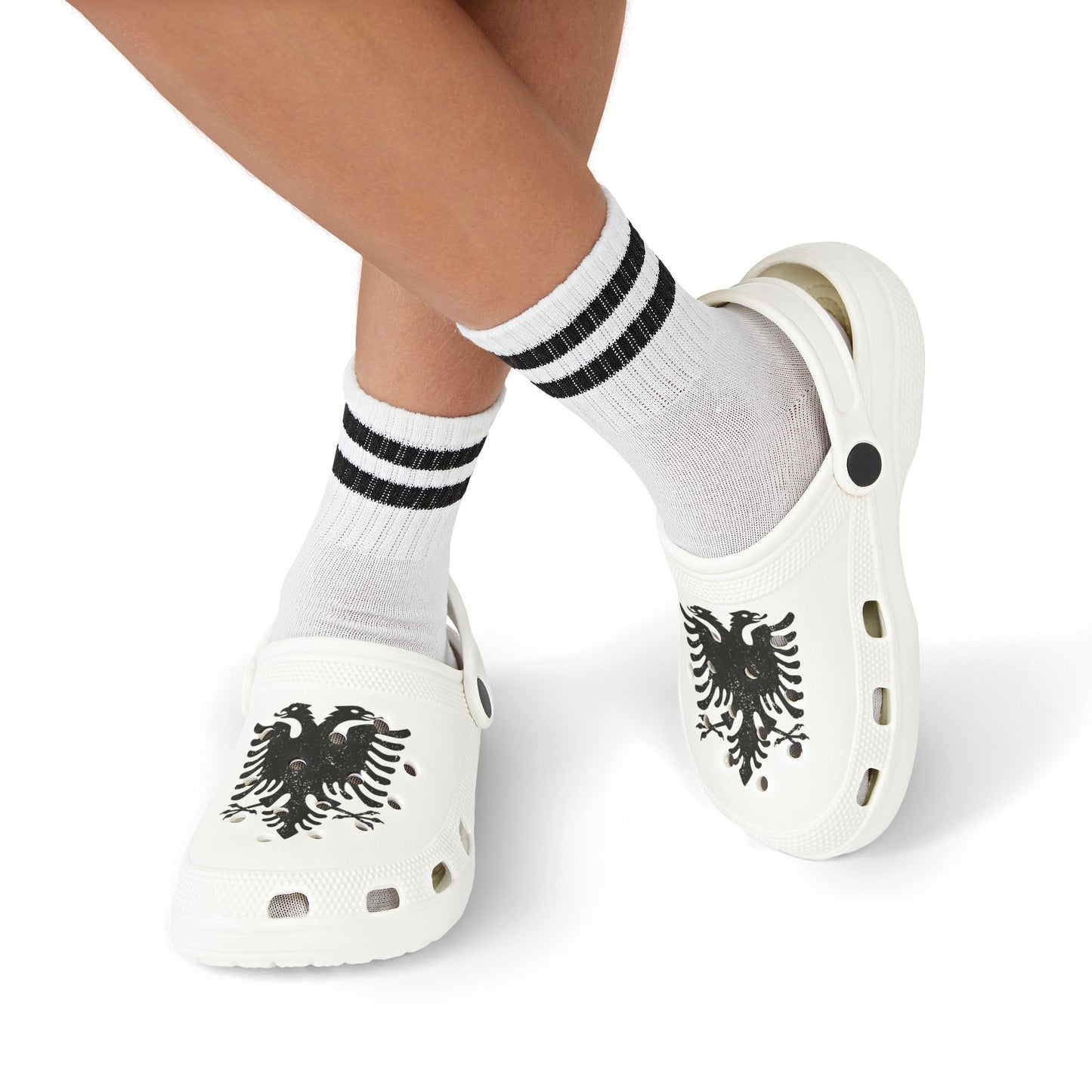 Albanian Eagle Kids’ EVA Foam Clogs – Lightweight Summer Shoes | Double-Headed Eagle Design for Proud Little Shqiptars