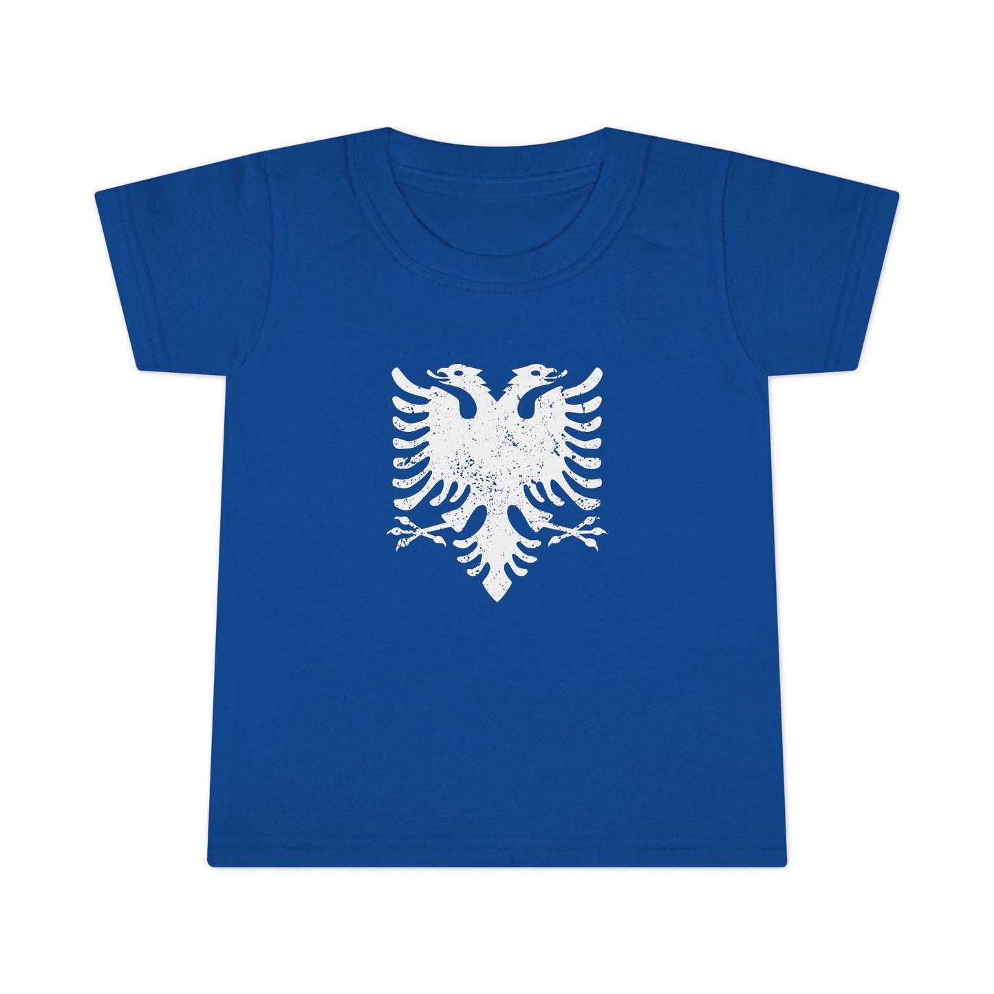 Toddler White Eagle Graphic Tee – Soft Cotton Shirt | Distressed Eagle Design for Boys & Girls, Heritage-Inspired Kidswear