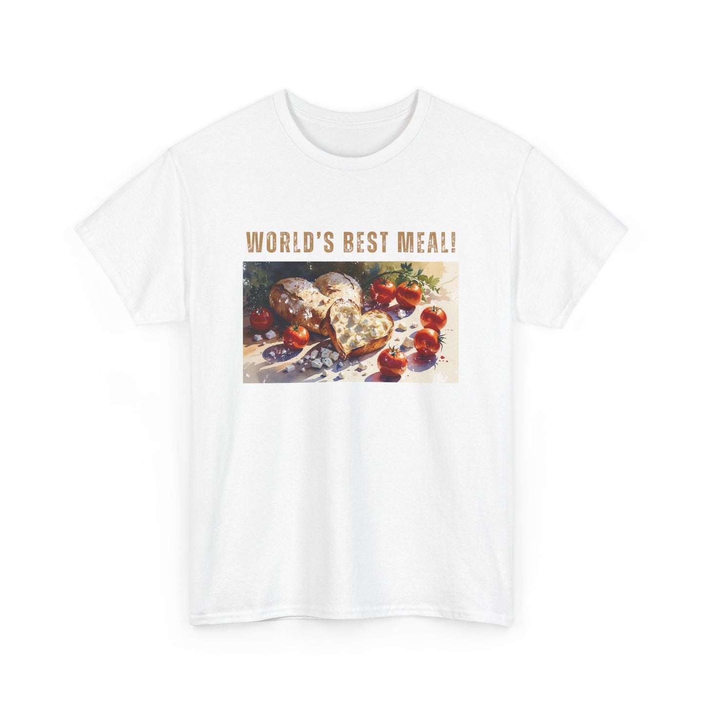 World’s Best Meal Tee – Unisex Heavy Cotton T-Shirt | Funny Foodie Shirt for Casual Wear, Cultural Pride & Holiday Gifting