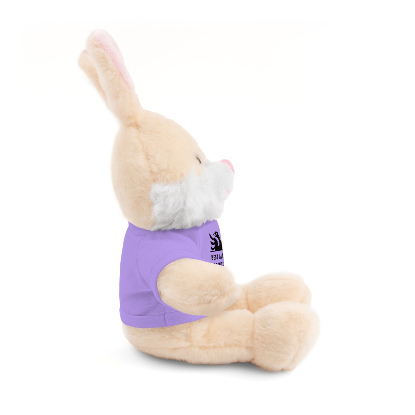 Best Albanian Prince Ever | Personalized 8" Plush Bunny | Multi-Color Custom Tee | Cute Gift for Kids