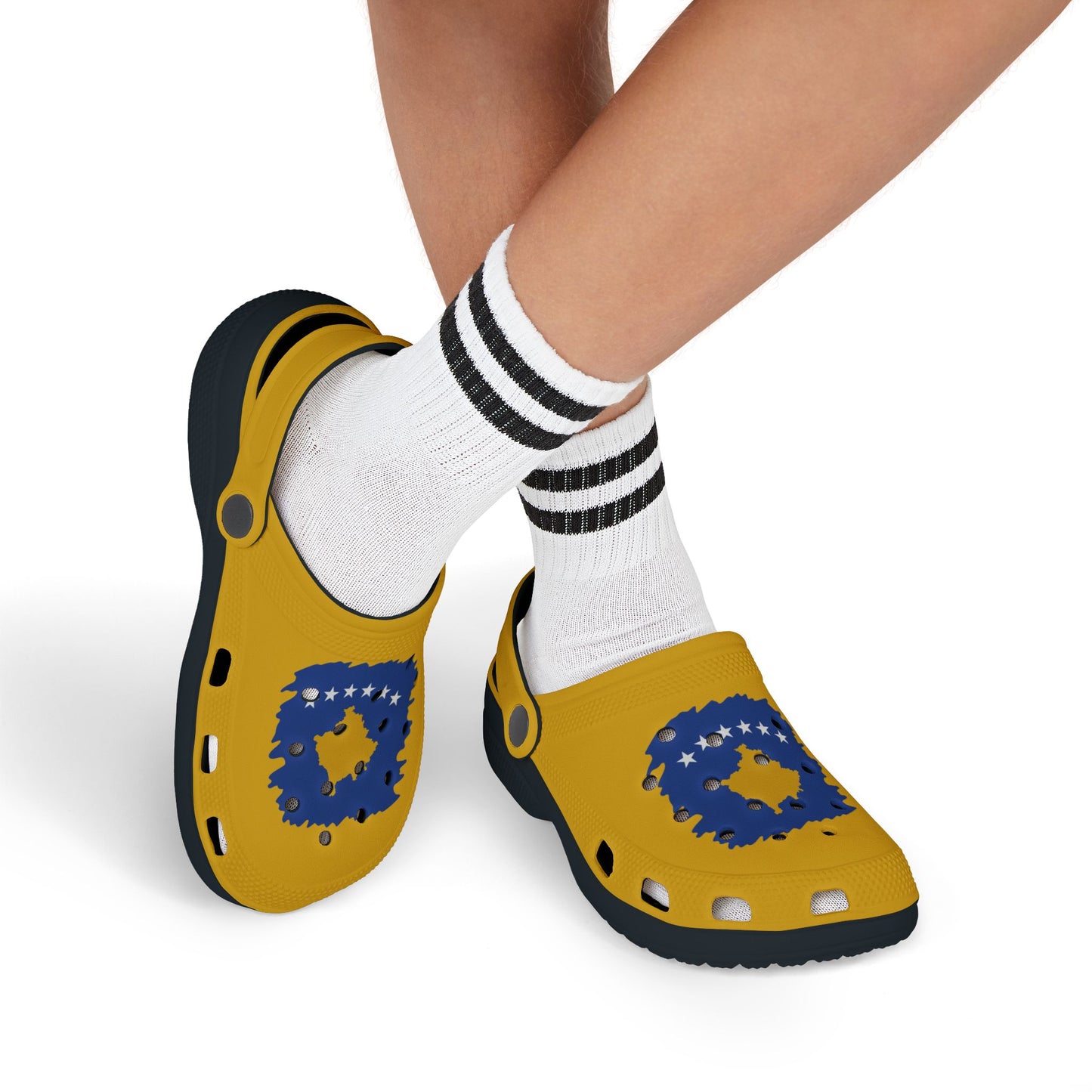 Kosovo Flag Kid’s EVA Foam Clogs – Fun & Lightweight Footwear for Summer Adventures