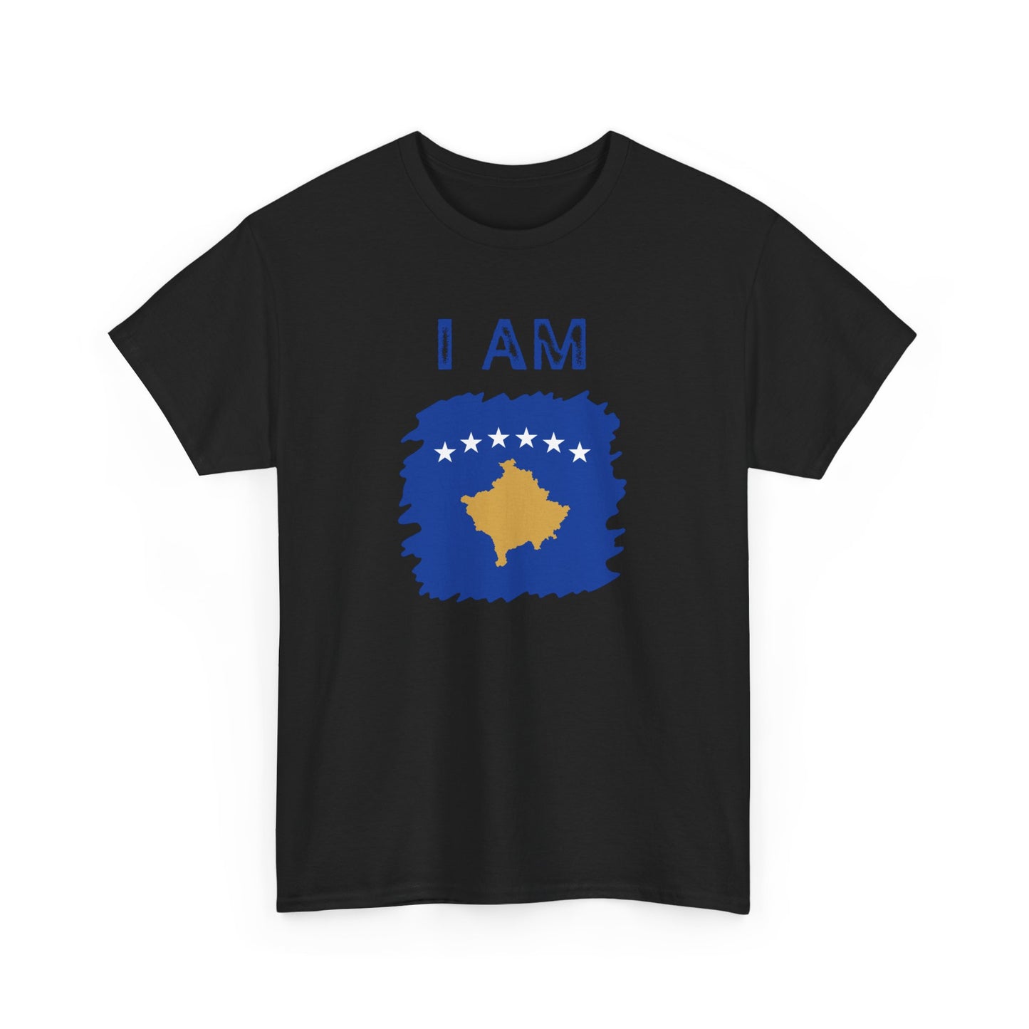 I AM Kosovo – Unisex Kosovo Flag & Map Pride T-Shirt | Bold National Identity Graphic Tee