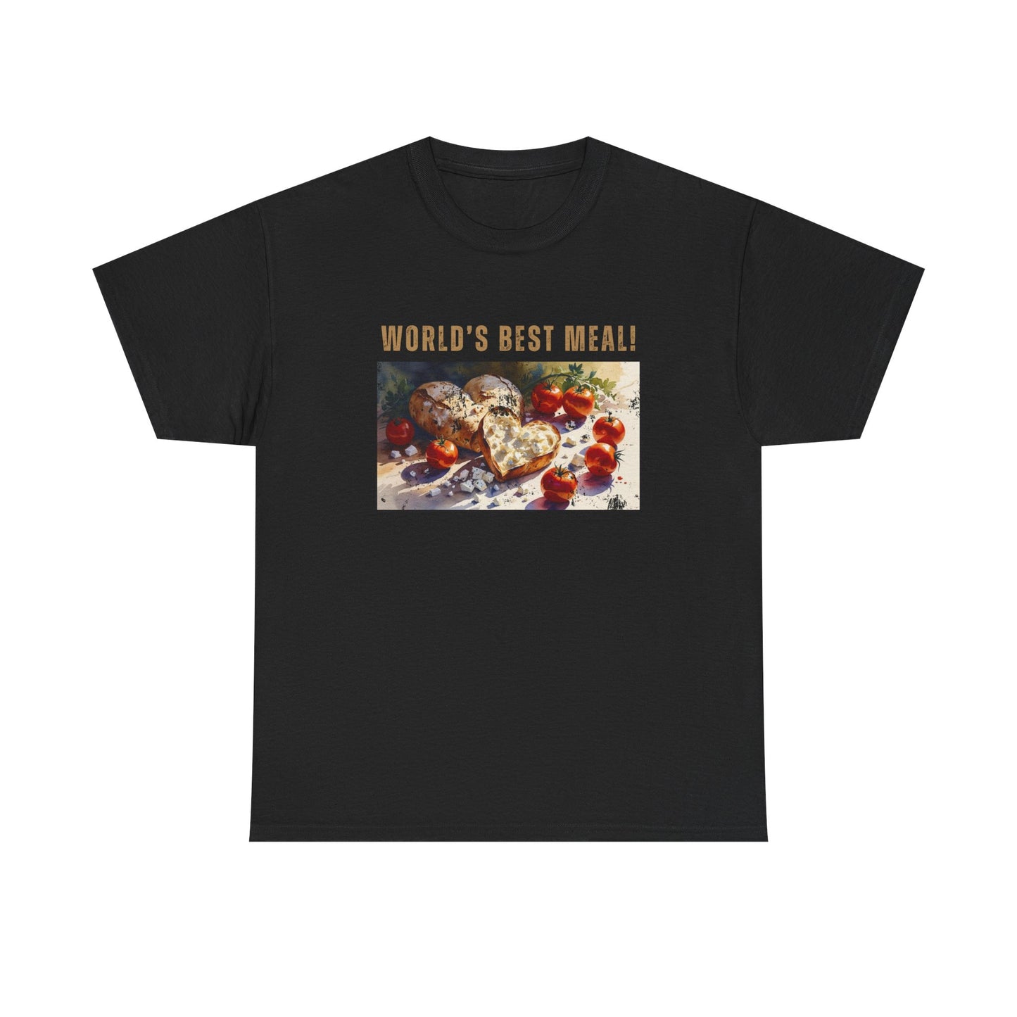 World’s Best Meal Tee – Unisex Heavy Cotton T-Shirt | Funny Foodie Shirt for Casual Wear, Cultural Pride & Holiday Gifting