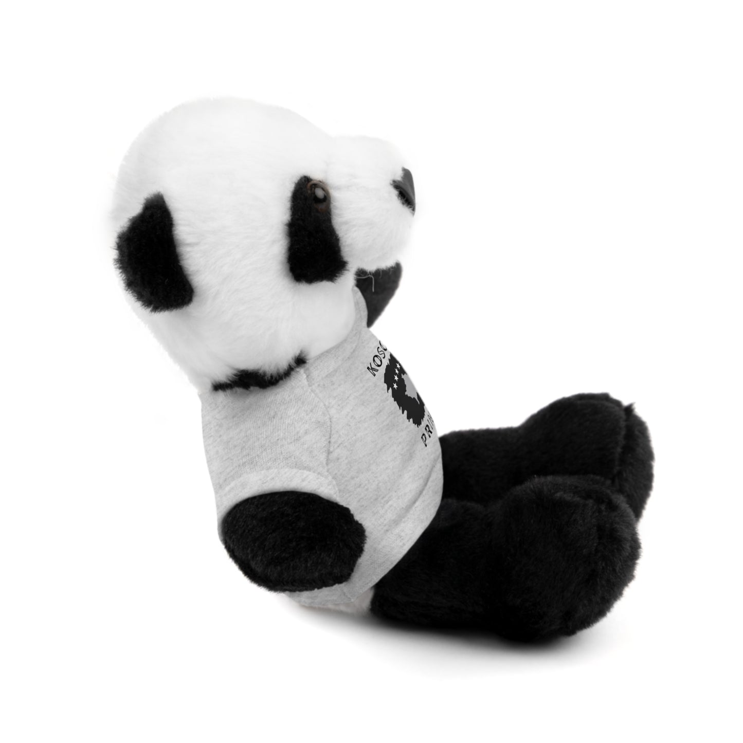 Kosovo Prince | 8" Plush Panda with Personalized Tee – Sweet & Snuggly Gift for Boys & Toddlers