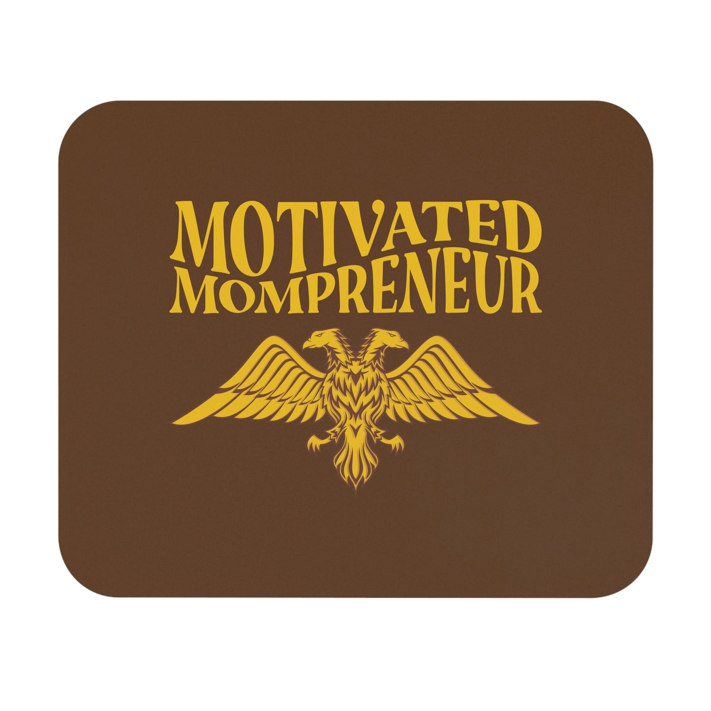 Albanian Eagle “Motivated Mompreneur” Mouse Pad – Sleek Desk Mousepad for Powerful Working Moms